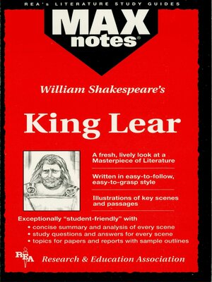 cover image of King Lear (MAXNotes Literature Guides)